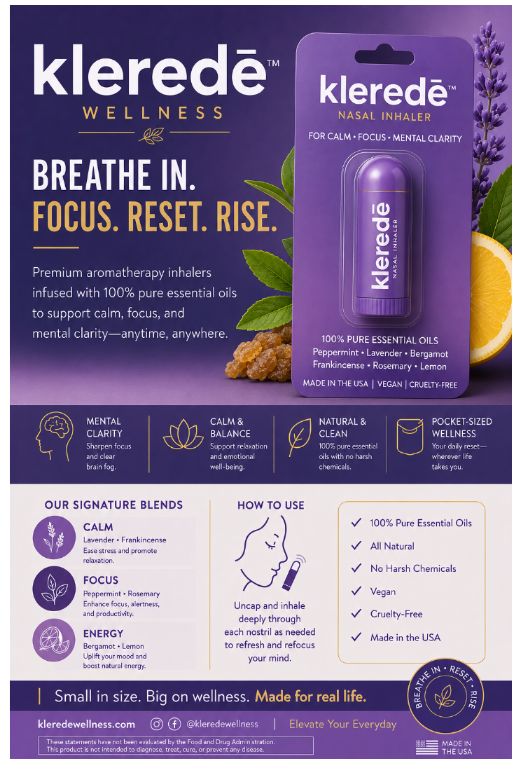 2 Pack - Premium Aromatherapy Nasal Inhaler